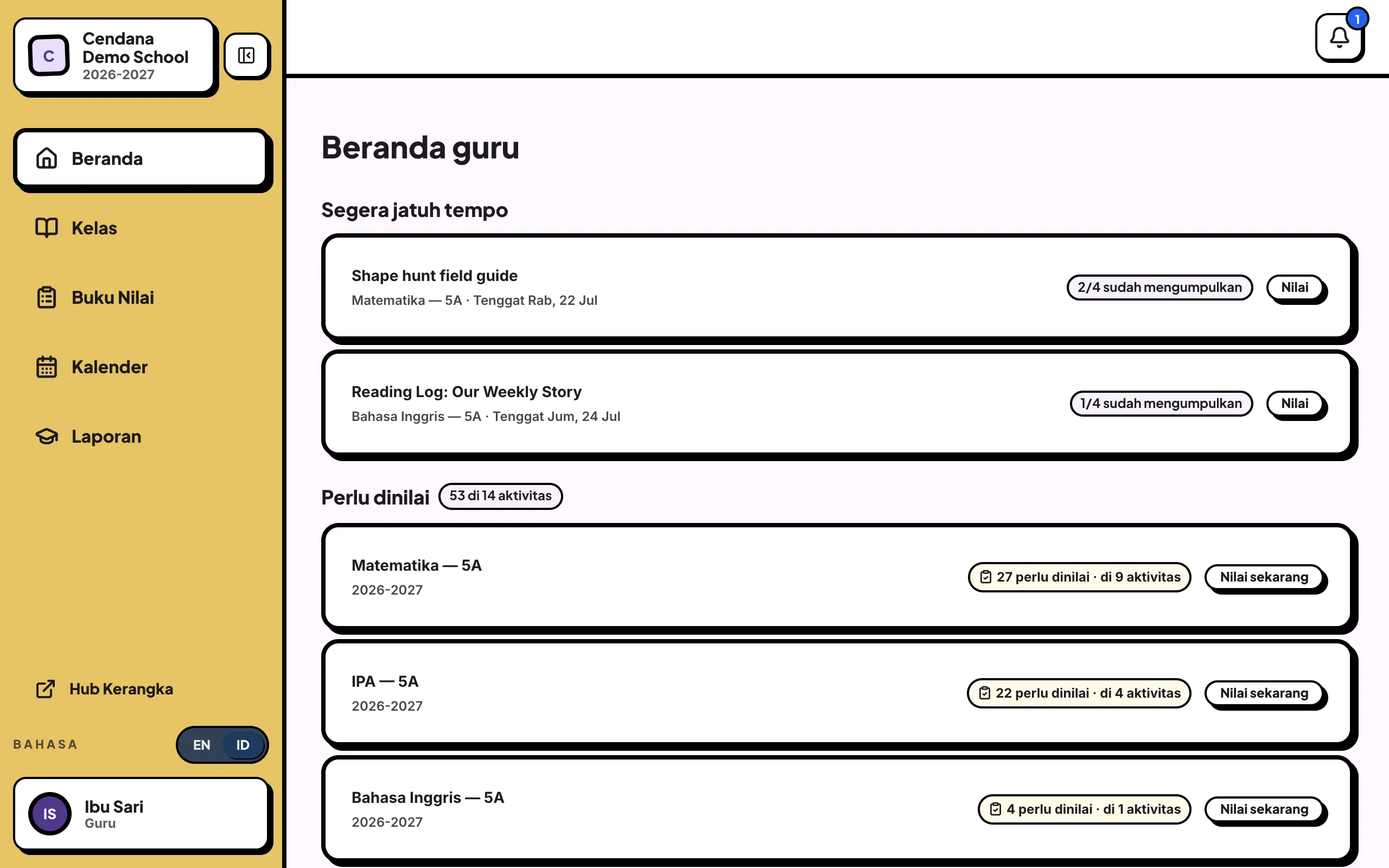 Beranda guru