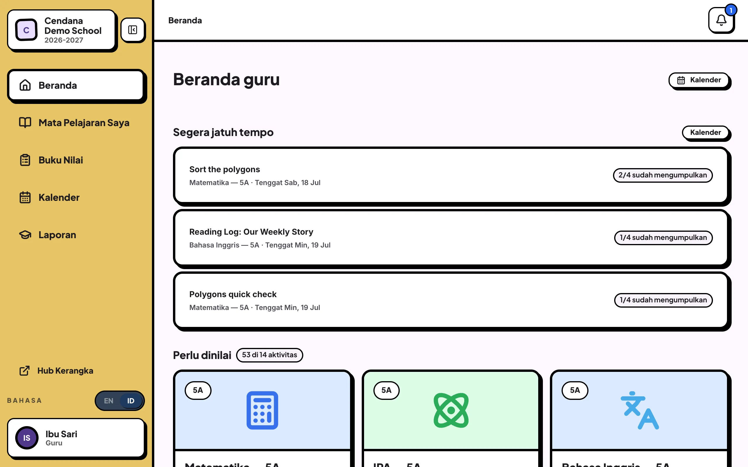 Beranda guru